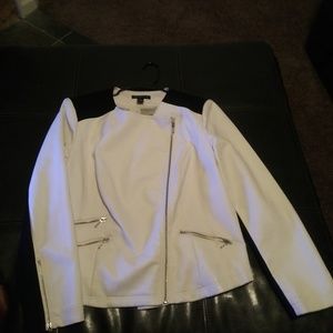 I.N.C Faux Leather Moto Blazer